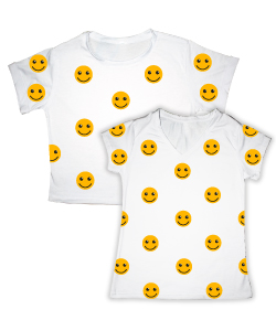 Dúo cara feliz, Talla Única, Materiales: Algodón , Cuidados: Lavar a mano,